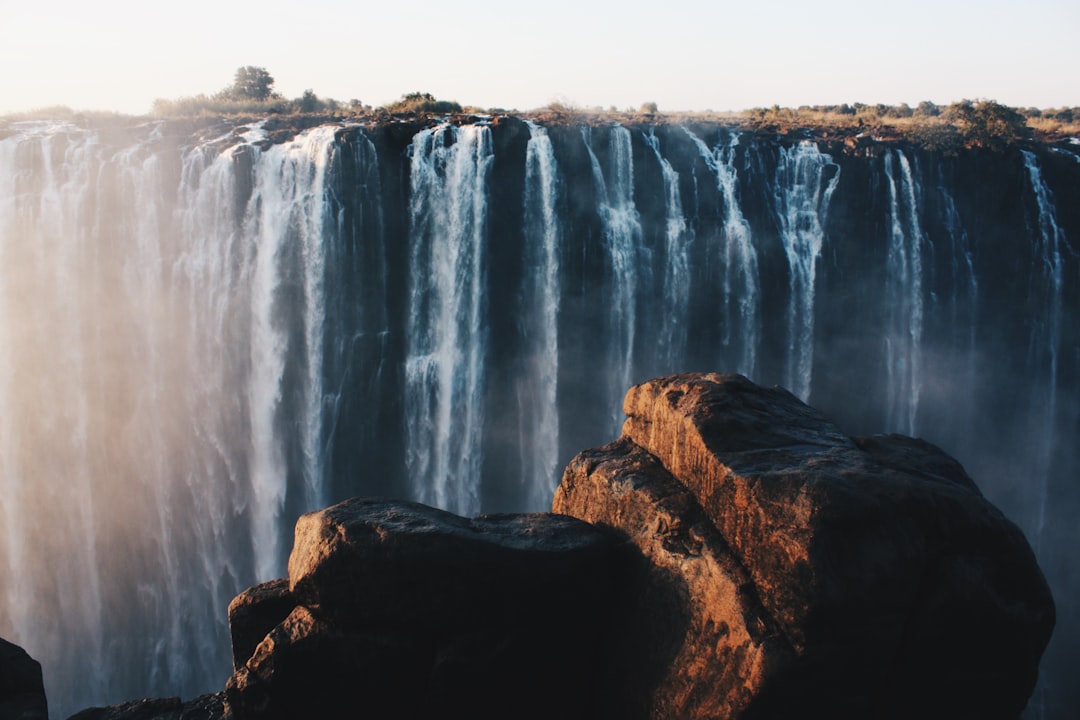 Victoria Falls scenic view connecting to Botswana